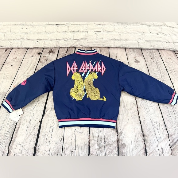 NEW DEF LEPPARD GIRLS BOMBER JACKET - Picture 7 of 9